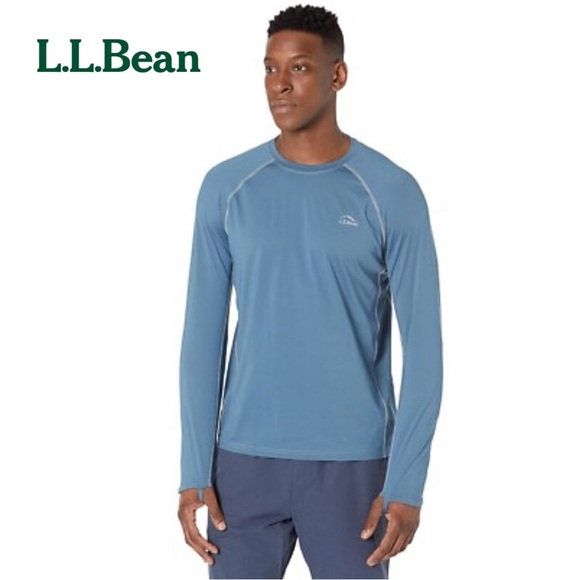 L.L. Bean Men’s Swift River Cooling Rash Guard Top - Picture 1 of 14